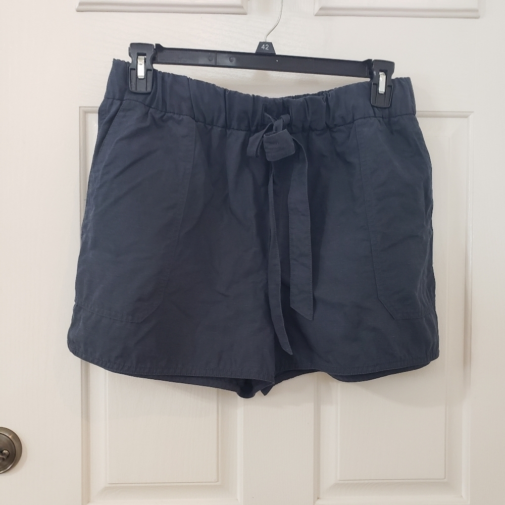 Club Monaco Dark Blue High Waist Shorts